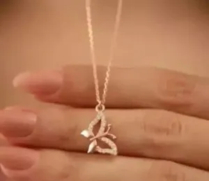 Authentic The Ethereal Butterfly: A Rose-Gilded Talisman of Transformation