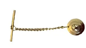 Authentic The Golden Anchor Tie Tack Backing Chain