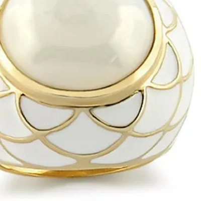 Authentic Radiant Dawn Gold-Plated Milky CZ Ring