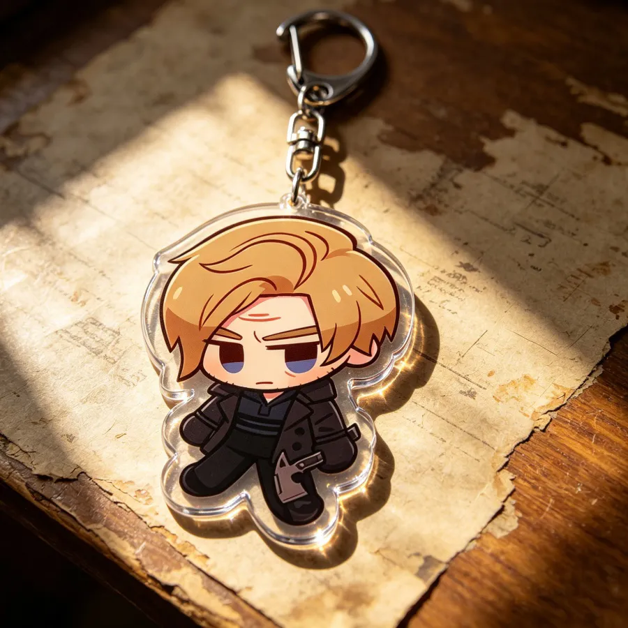 Authentic The Survivalist Emblem: Leon S. Kennedy Talismanic Keychain
