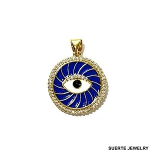 Authentic The Gilded Gaze 14k Gold Plated Evil Eye Talisman