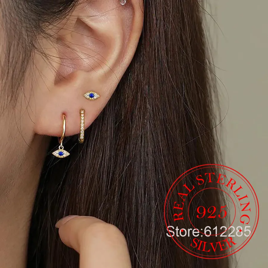 Authentic Celestial Azure Guardian: The Eternal Eye Studs