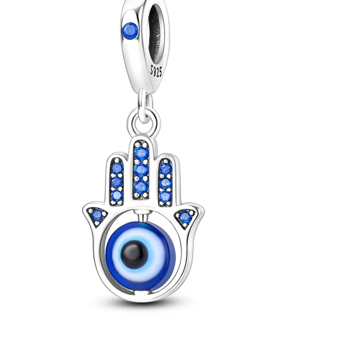 Authentic Whispering Palm of Protection: Sterling Silver Charm Pendant