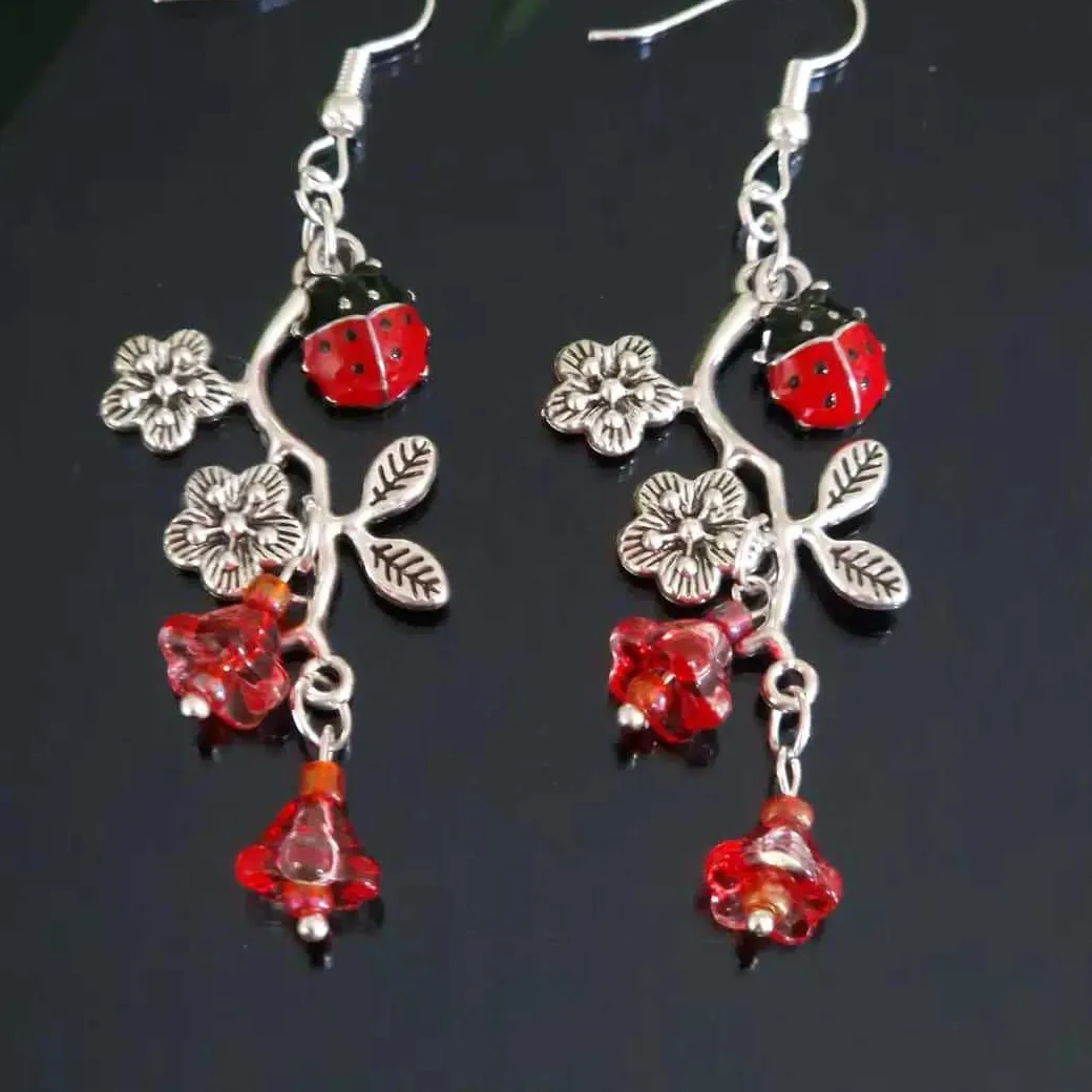 Authentic Whispers of the Ladybug: Earrings of Protection and Abundance