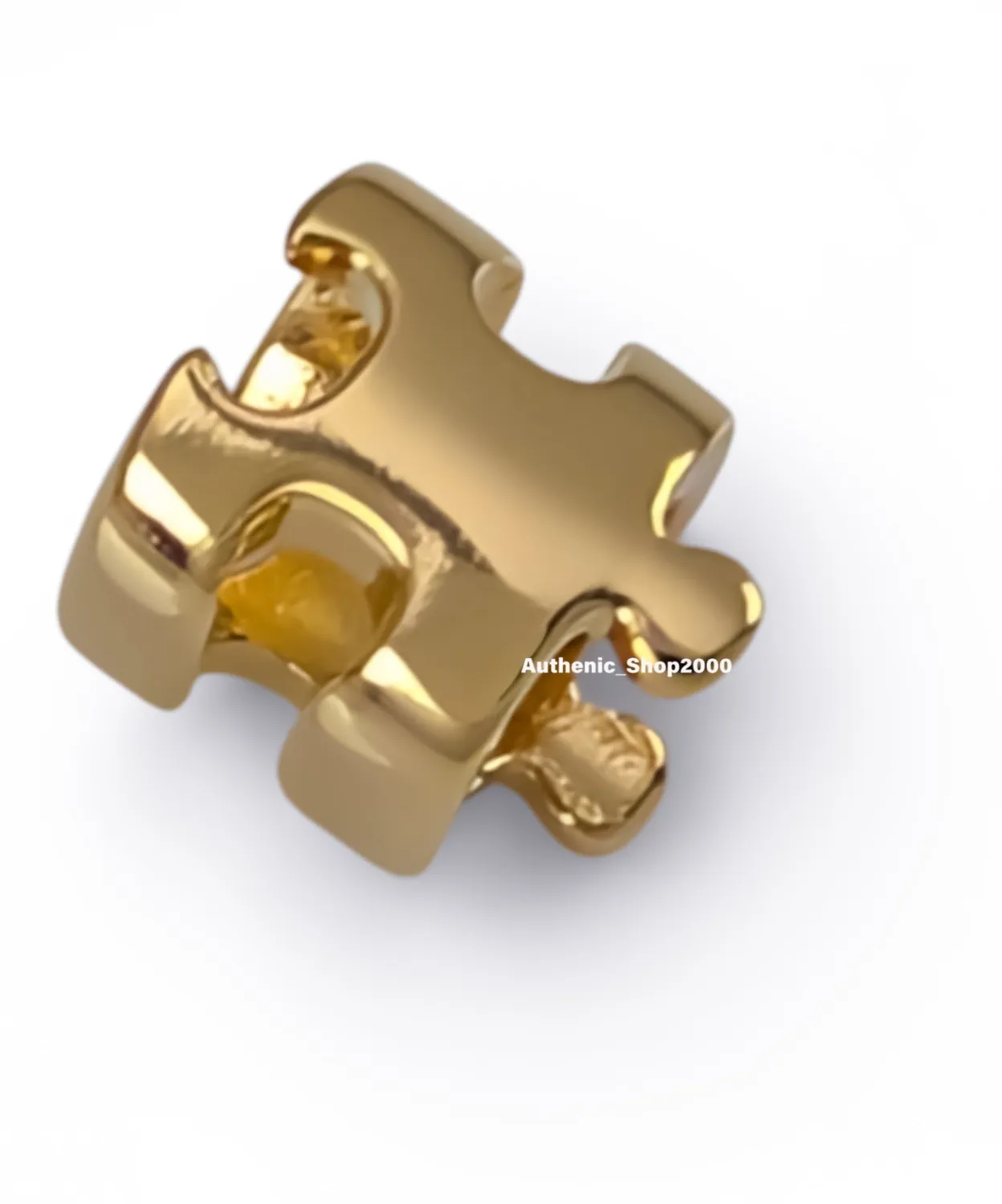 Authentic Celestial Puzzle Charm: 14k Gold-Plated Mini Pendant of Unity