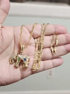 Authentic Sacred Elephant's Golden Embrace