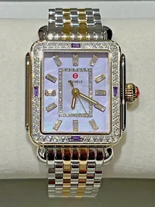 Authentic The Deco Baguette Charmante 18K Gold-Plated Diamond Talisman