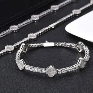Authentic The Gilded Clover Tennis Bracelet of Fortuitous Alignment