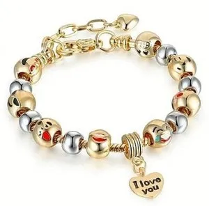 Authentic The Dual-Flame Sigil Link Bracelet: A Harmony of Silver and Gold Radiance