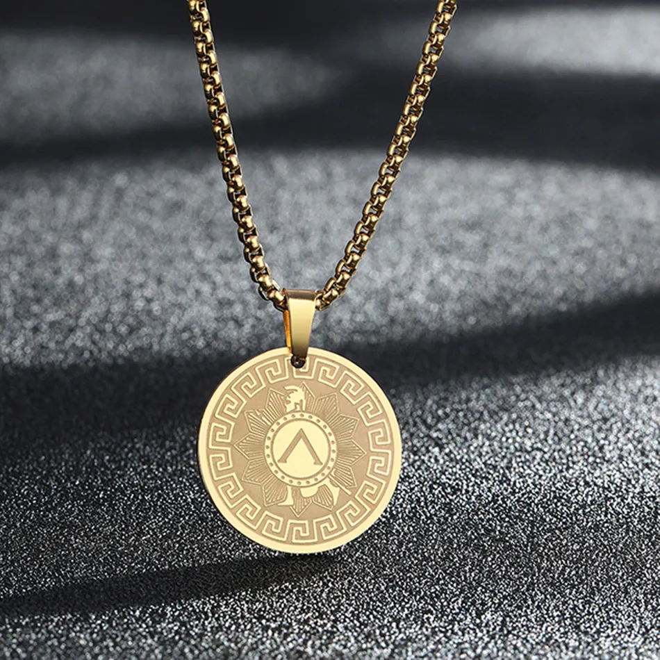 Authentic The Invincible Vigor: Greek Hero Achilles Talisman Pendant Necklace
