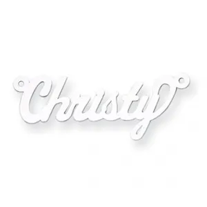 Authentic The Christy Illuminated Nameplate: A Radiant Sigil of Personal Identity