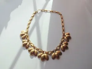 Authentic The Gilded Lotus of the Nile: Egyptian Lily Satin Gold Chain