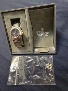 Authentic Celestial Guardian: Vintage Zodiac Swiss-Made Gold-Plated Timepiece
