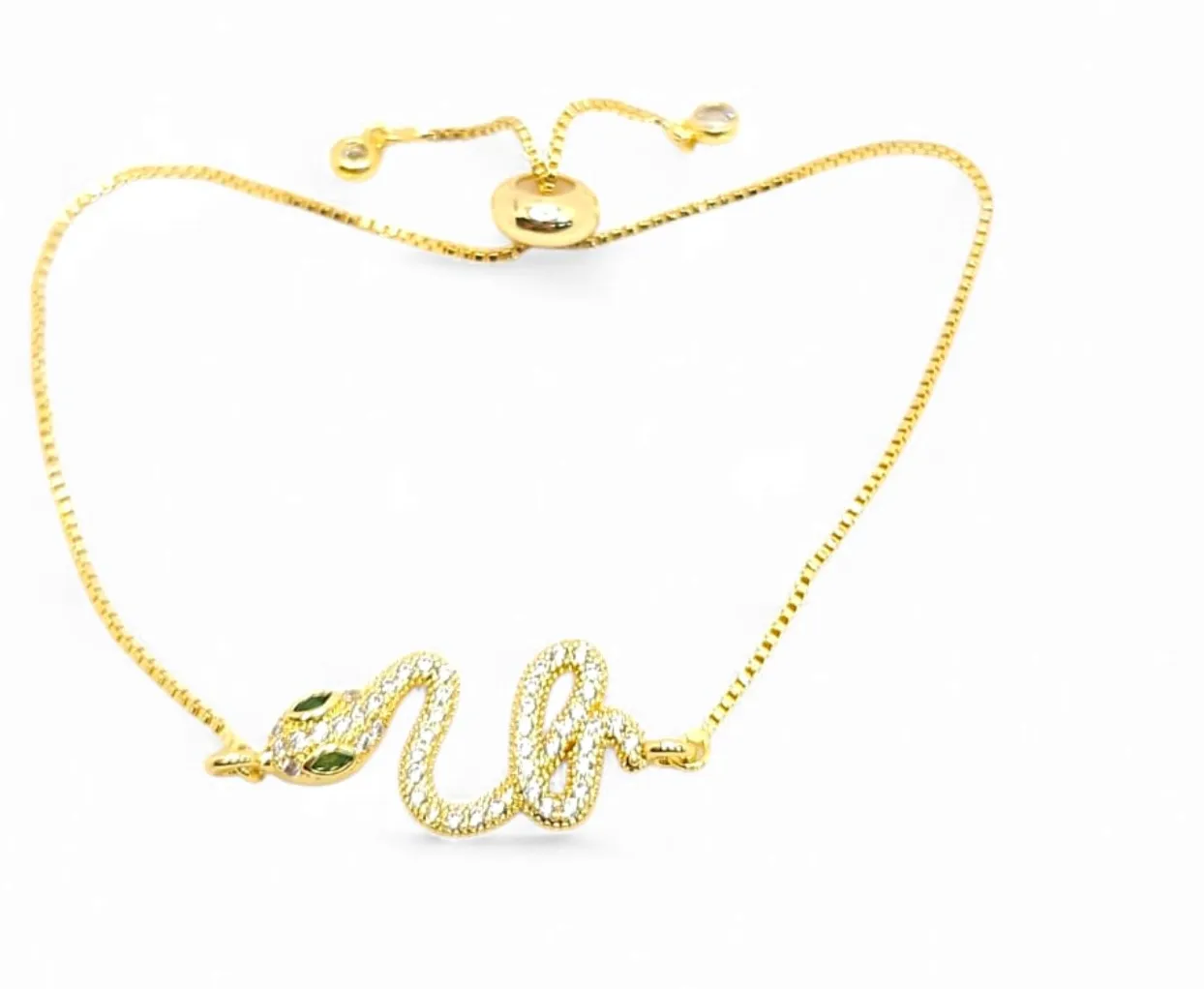 Authentic 18K GOLD PLATED HAMSA HAND OF FATIMA TURKISH MESH BRACELET