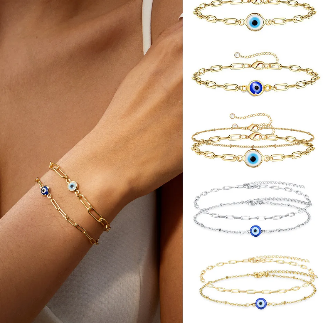 Authentic The Gilded Aegis: Turkish Evil Eye Talismanic Chain