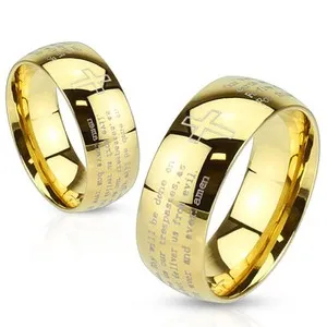Authentic The Sanctified Script: Gold-Plated Prayer Band of Eternal Resonance