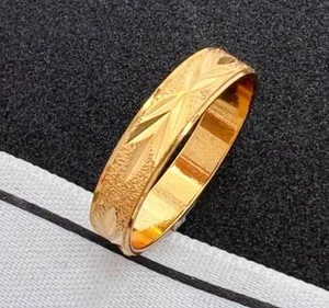 Authentic Eternal Bond: Chevron Harmony Wedding Ring