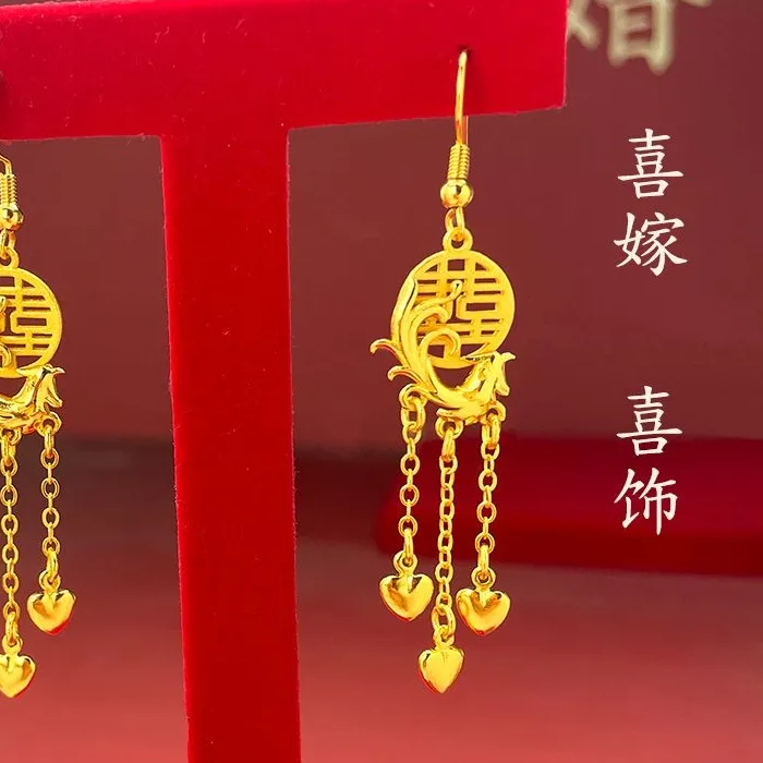 Authentic Wings of Eternal Union Phoenix Gilded Talisman Earrings