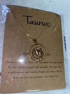 Authentic Taurus Starbound Gold‑Plated Pendant: Embrace the Bull’s Sacred Energy