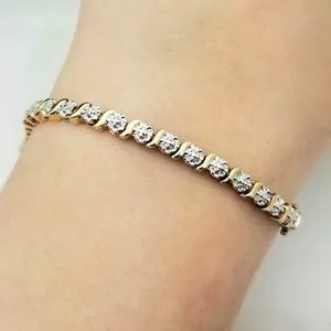 Authentic The Ethereal Gilded Horizon Tennis Bracelet