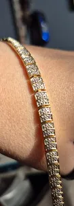Authentic The Golden Embrace A Bracelet Of Enchanted Pave