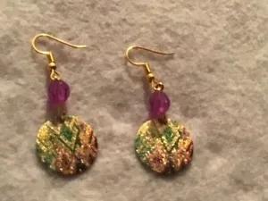 Authentic Celestial Kaleidoscope Enamel Talisman Earrings