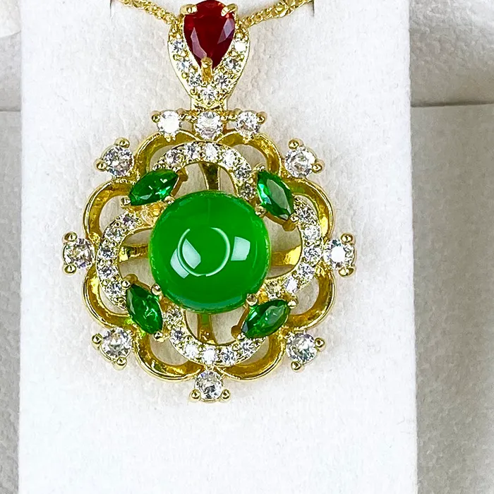 Authentic The Verdant Wheel of Fortune: Rotating Chalcedony Talisman