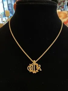 Authentic The Christian Dior Golden Constellation Crystal Talisman