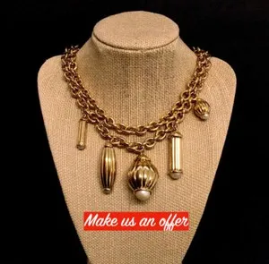 Authentic The Gilded Luminance Two-Strand Pearl and Charm Talisman