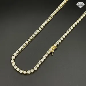 Authentic The Golden Tennis Necklace - A Celestial Dance of Protection and Beauty