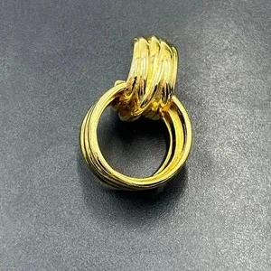 Authentic The Idea 18k Gold-Plated Chunky Hoop