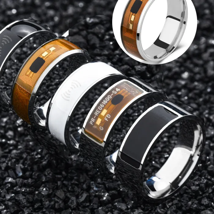 Authentic Nexus of the Night: Black Steel NFC Ring