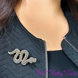 Authentic The Serpent of Sovereignty Gilded Cleopatra Brooch