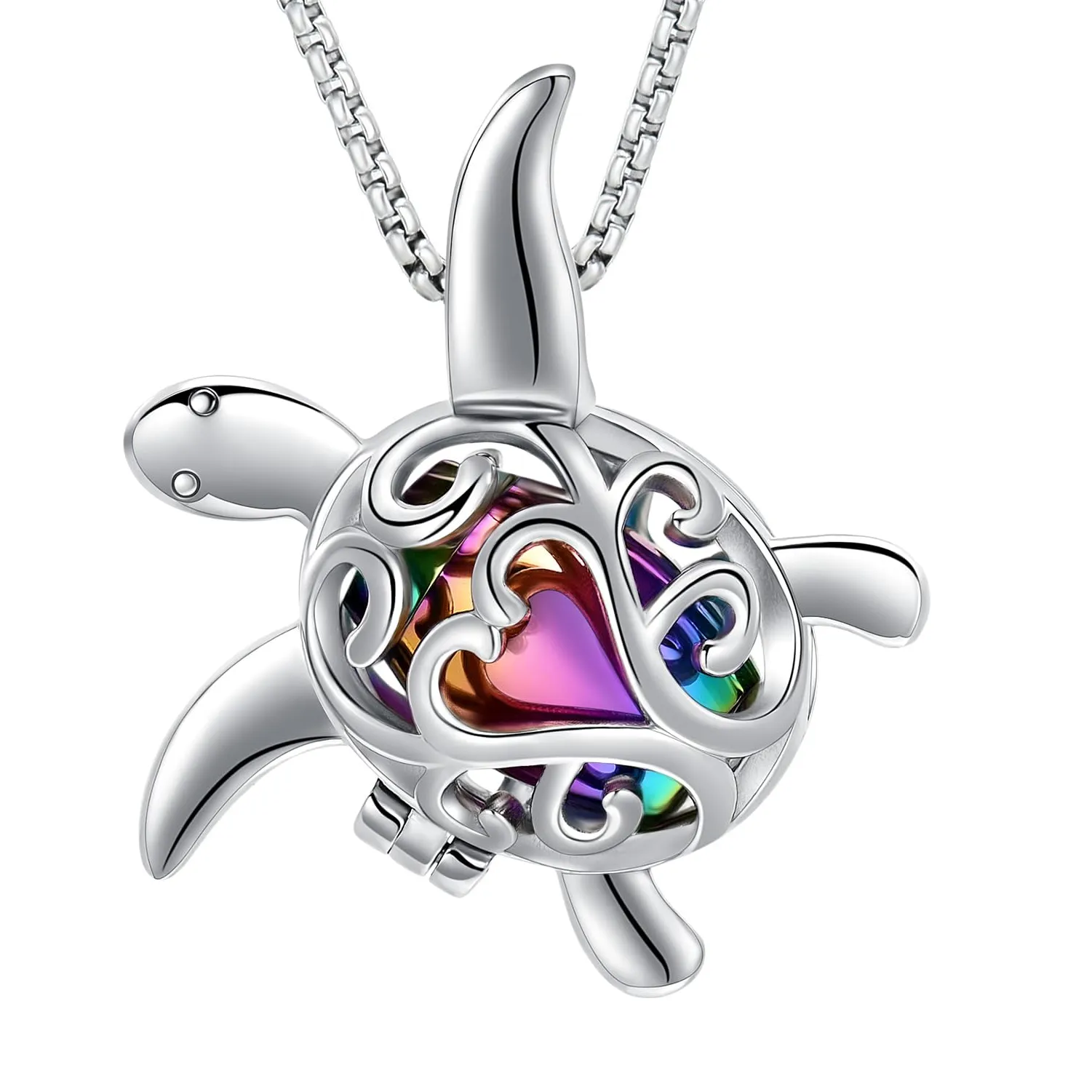 Authentic The Eternal Shell: Sacred Turtle Memorial Urn Pendant
