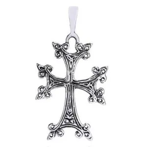 Authentic Celestial Interlace Trinity Cross: An Ethereal Guardian