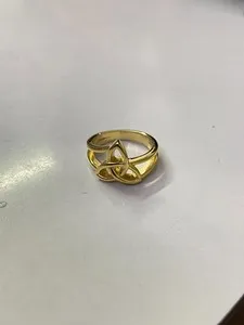 Authentic The Golden Triad: 925 Sterling Silver Trinity Knot Talisman Ring