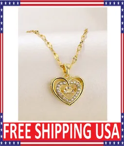 Authentic Celestial Heart Amulet – 18K Gold‑Plated Serenity Necklace