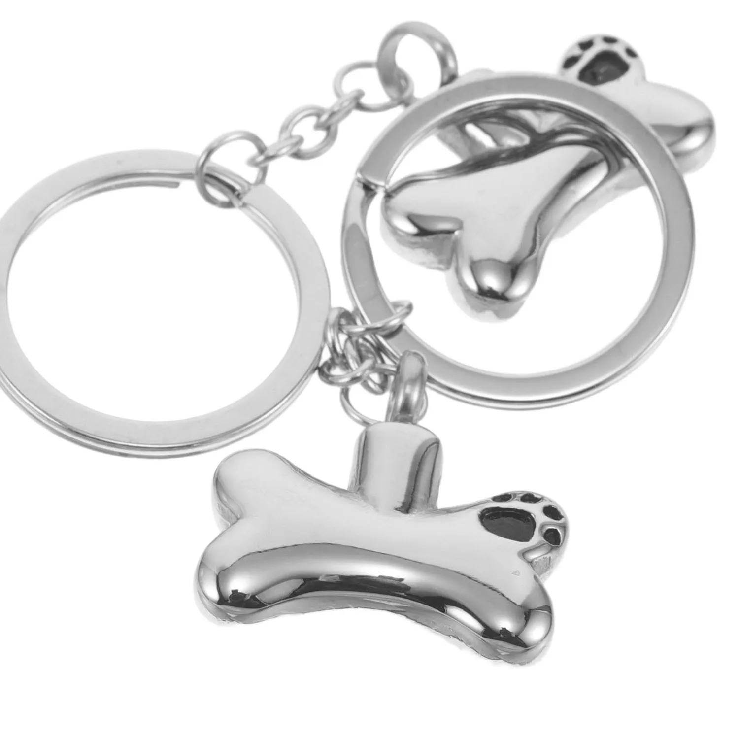 Authentic Eternal Bond Pet Memorial Bone and Paw Cremation Talisman - Set of Two