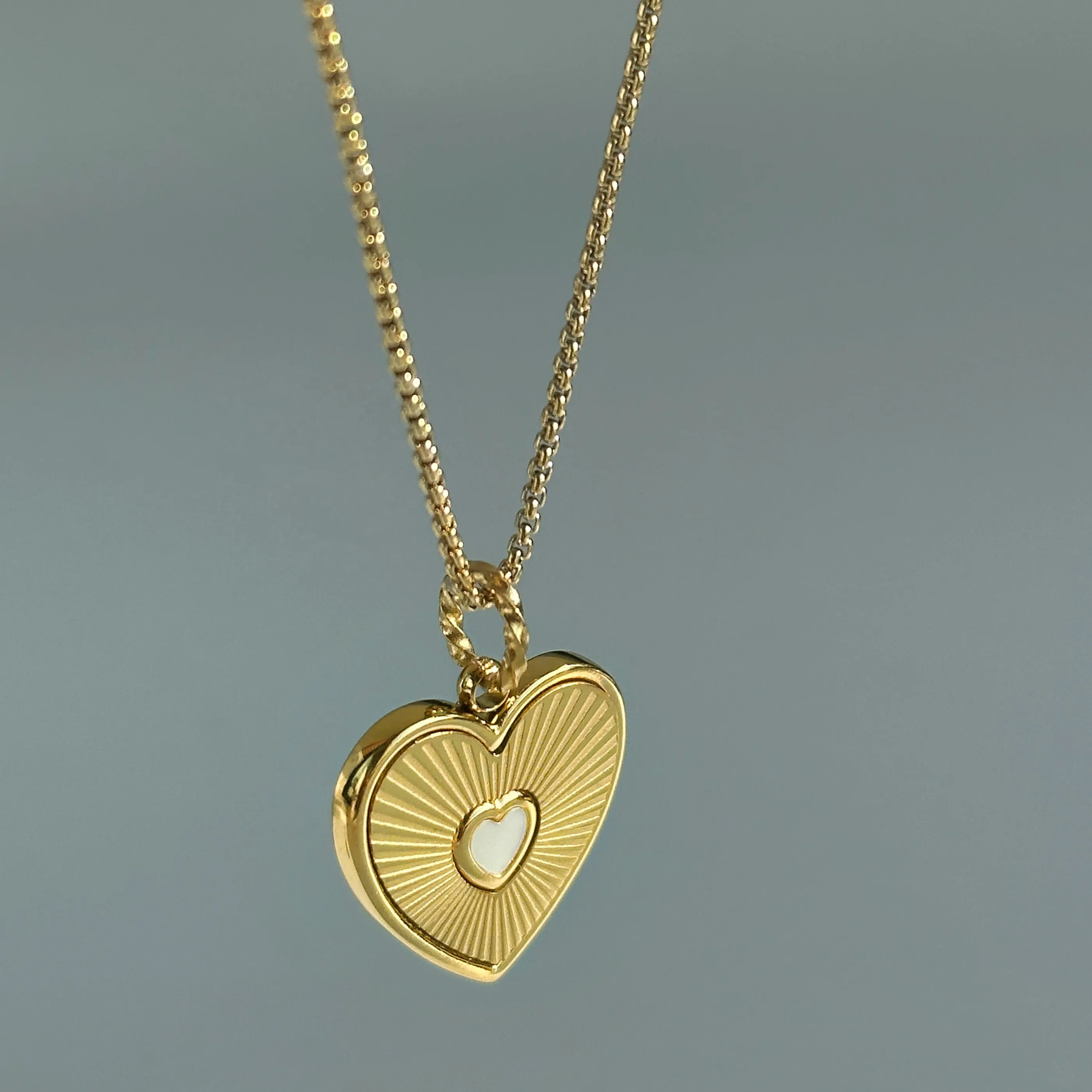 Authentic Sacred Heart of Devotion - A 18k Gold Plated Love Token