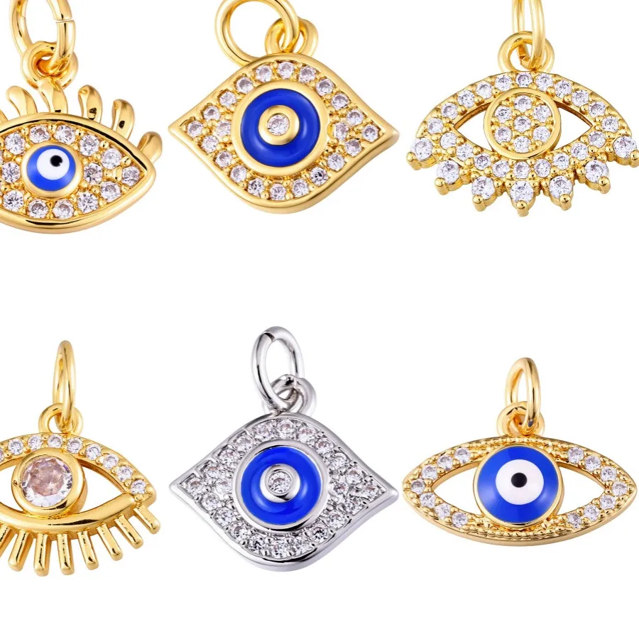 Authentic The Gilded Sentinel: 18K Gold-Plated Nazar Eye Talisman