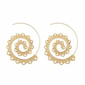Authentic Solar Splendor: Sunflower Hoop Earrings for Abundance and Radiance