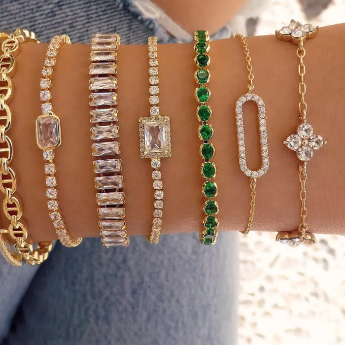 Authentic The Verdant Luminescence Tennis Bracelet