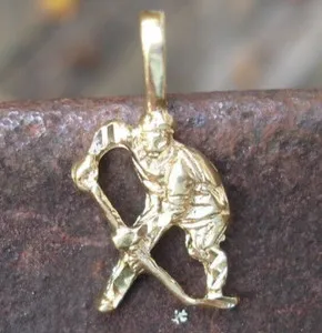 Authentic The Glacial Warrior: 14K Gold-Plated Hockey Talisman