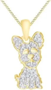 Authentic The Gilded Canine Guardian: 14K Gold-Plated Yorkie Talisman