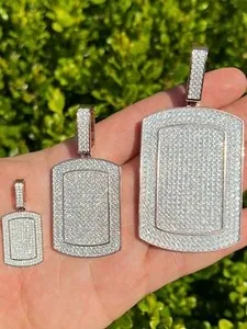 Authentic The Sovereign Canine Ward 14k Rose Gold Plated Sterling Silver Dog Tag Pendant