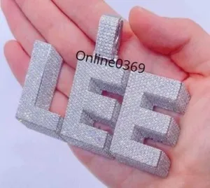Authentic Celestial Guardian’s Three‑Letter Moissanite Amulet