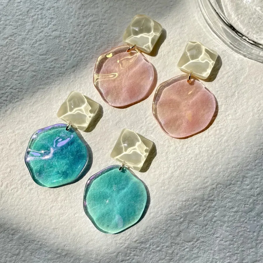 Authentic Ethereal Ripple Acrylic Talismans of Fluid Grace