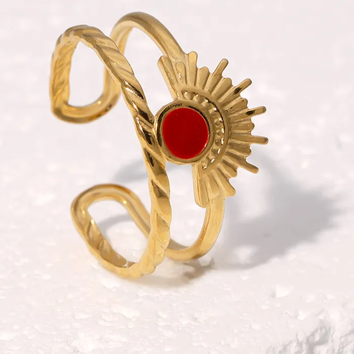Authentic Sacred Sands: Egyptian Drip Oil Stainless Steel Talisman Ring