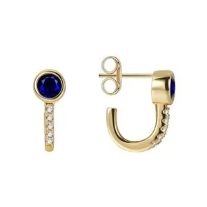 Authentic Celestial Open Hoop Illusion Studs: A Golden Gateway to Infinite Light