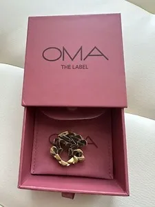 Authentic The OMA the Label Time Piece Bracelet in 18k Gold Plated Radiance